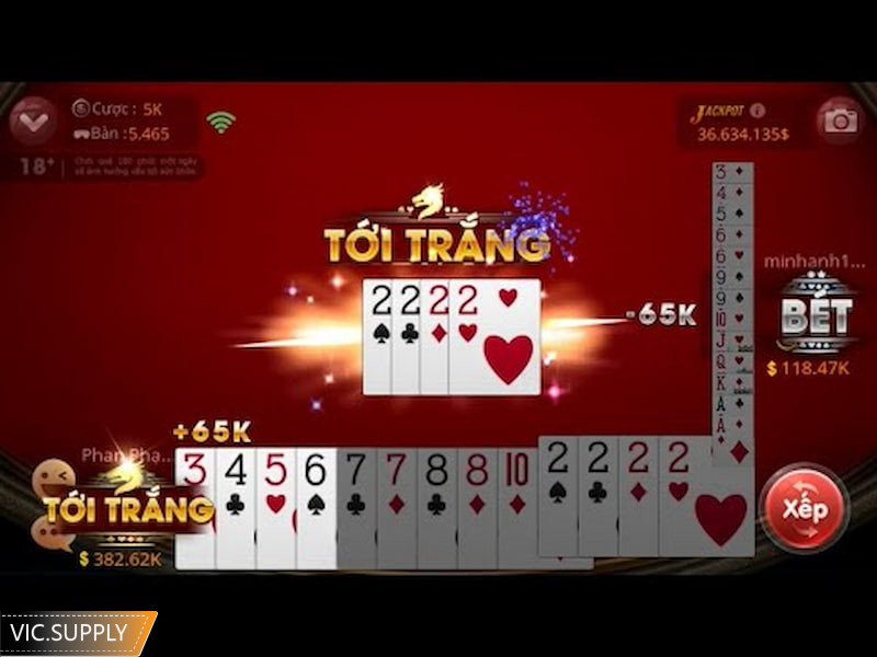 tiền thưởng tới trắng tiến lên